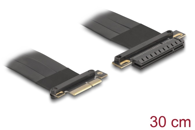 Delock Riser karta PCI Express 3.0, ze zástrčky x4 na slot x8, s kabelem, délka 30 cm 81497