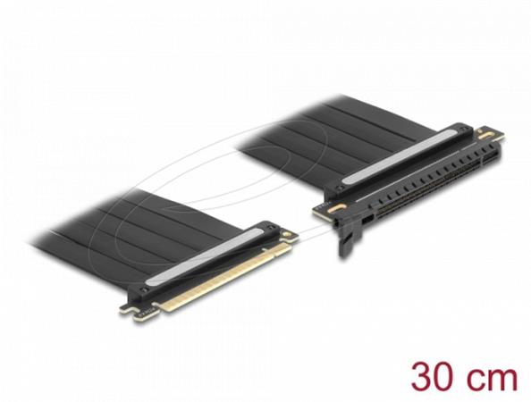 Delock Riser karta PCI Express 4.0, ze zástrčky x16 na slot x16, s kabelem, délka 30 cm 81508