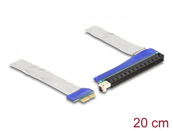 Delock Riser karta PCI Express, ze zástrčky x1 na slot x16, s kabelem, délka 20 cm 88047