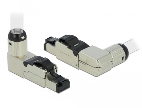 DELOCK, RJ45 Plug field assembly Cat.6A metal an 86289
