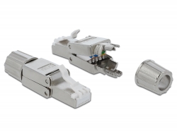 Delock RJ45 samec Cat.6A STP bez použití nástroju 86477