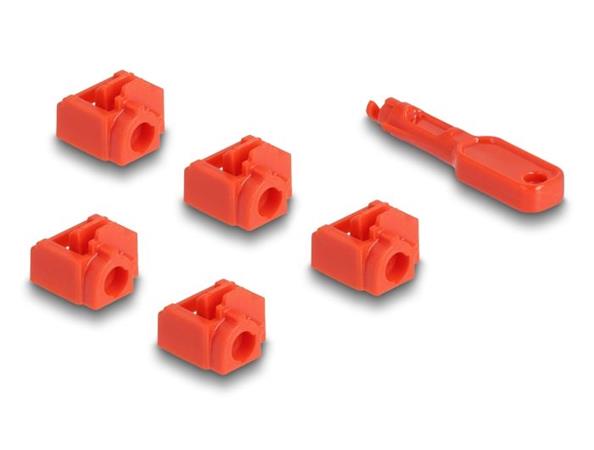 Delock Sada na blokování portů RJ45 pro zásuvkové rozhraní RJ45, 10 ks 20928