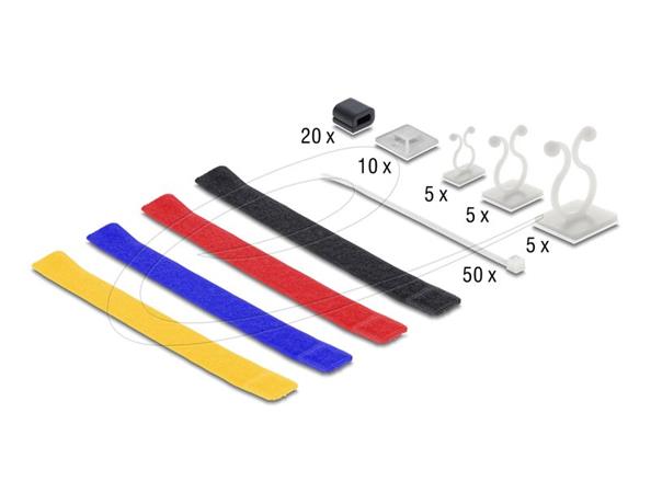 Delock Sada pro správu kabeláže, 99 kusů 20768