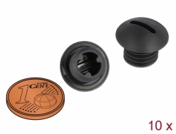 DeLOCK - Sealing plug - černá (balení 10)