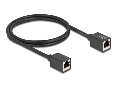 Delock - Síťový kabel - RJ-45 (F) do RJ-45 (F) - 1 m - 6 mm - S/FTP - CAT 6a - neobsahuje halogen - 90325