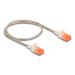 Delock Síťový kabel RJ45, Cat.6A, U/UTP, tenký, 0,5 m, transparentní 80352