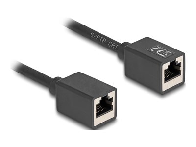 Delock - Síťový prodlu?ovací kabel - RJ-45 (F) do RJ-45 (F) - 7.5 m - 6 mm - S/FTP - CAT 6a - neobs 90334