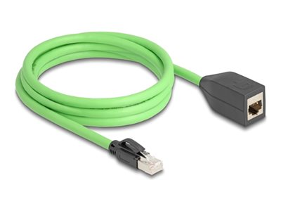 Delock - Síťový prodlu?ovací kabel - RJ-45 (F) do RJ-45 (M) - 2 m - 6.8 mm - SF/UTP - CAT 6a - prov 80881