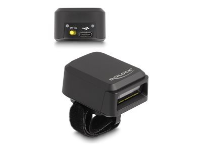 Delock - Skener čárového kódu - přenosný - 100 sken / s - dekódovaný - RF(2.4 GHz), Bluetooth 4.1, 90607