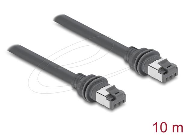 Delock Spojovací kabel RJ45 Cat.6 kompatibilní se Starlink Gen3 – 10 m, šedý 90666