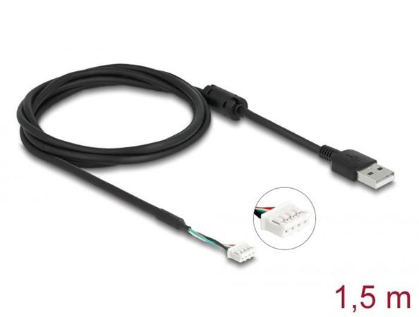 Delock Spojovací kabel rozhraní USB 2.0 pro 4 pinové kamerové moduly V7, 1,5 m 12089