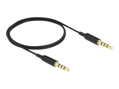 DELOCK, Stereo Jack Cable 3.5 mm 4 pin male to m 66075