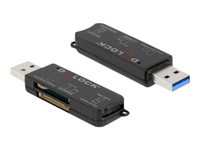DELOCK, SuperSpeed USB Card Reader for SD/Micr 91757
