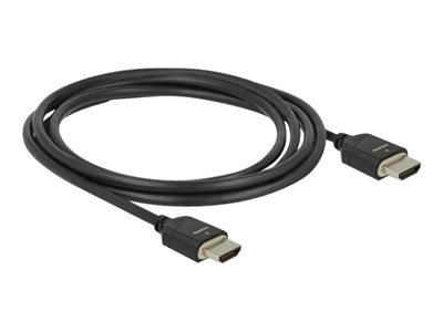 DeLOCK - Ultra High Speed HDMI kabel - HDMI (M) do HDMI (M) - 2 m - trojnásobně stíněný - černá - p 85294