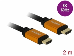 Delock Ultra vysokorychlostní HDMI kabel, 48 Gbps, 8K 60 Hz, 2 m 85729