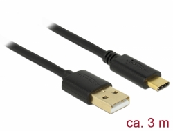 Delock USB 2.0 kabel Typ-A na Type-C 3 m 85209