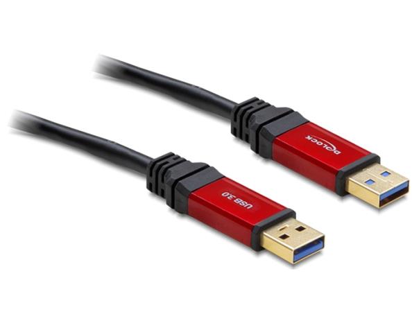 Delock USB 3.0-A samec / samec kabel 2 m Premium 82745