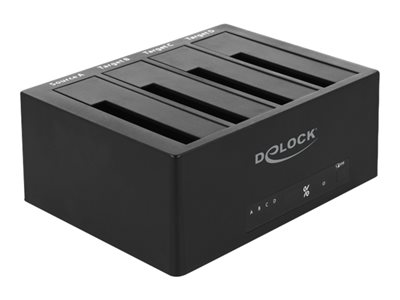 DeLOCK USB 3.0 Docking Station for 4 x SATA HDD / SSD with Clone Function - Dokovací stanice HDD - 64063