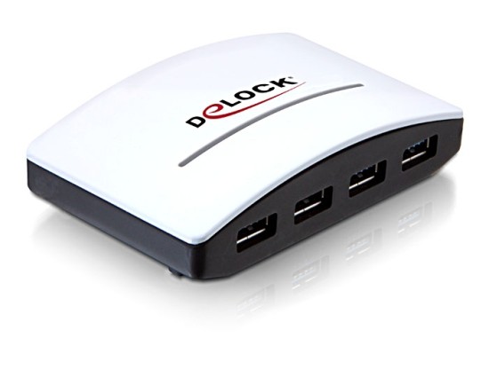 DeLock USB 3.0 externer HUB 4 Port - Rozbočovač - 4 x SuperSpeed USB 3.0 - desktop 61762