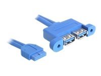 DeLOCK USB 3.0 Pin Header - Kabel z USB iinterní na externí - 19 pin USB 3.0 header (F) do USB typ 82941