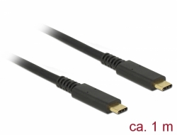 Delock USB 3.1 Gen 2 (10 Gbps) kabel Type-C™ na Type-C™ 1 m 3 A E-Marker koaxiál 85207