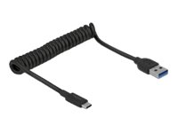 DeLock USB 3.1 Gen 2 Coiled Cable Type-A male to Type-C male - Adaptér pro přímé připojení - USB 3. 85349