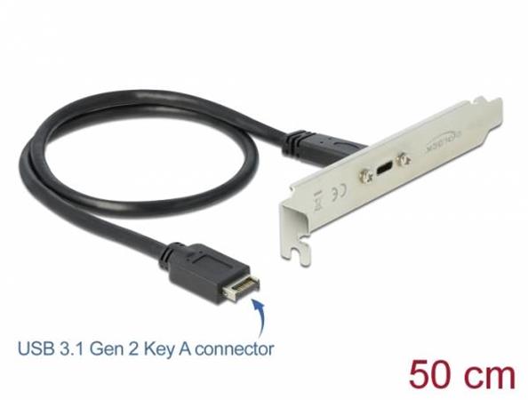 Delock USB 3.1 Gen 2 Záslepka slotu s portem 1 x USB Type-C™ 89936