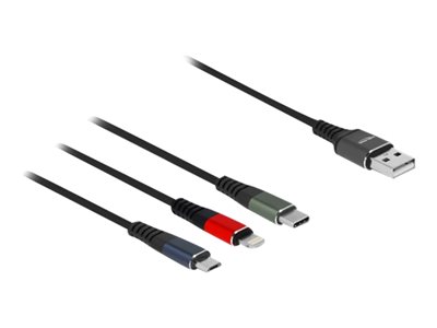 DELOCK, USB Charging Cable 3 in 1 for Lightning 87277