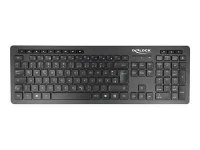 DELOCK, USB Keyboard 2.4 GHz wireless black - Si 12004
