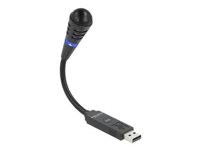 DELOCK, USB Microphone with Gooseneck and Mute B 66499