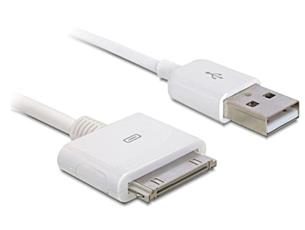 Delock USB napájecí a datový kabel iPhone 3 a 4, bílý, 20 cm 83411
