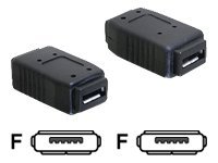 DeLOCK - USB redukce (samčí-samičí) - Micro-USB Type AB (F) do Micro-USB Type AB (F) 65034