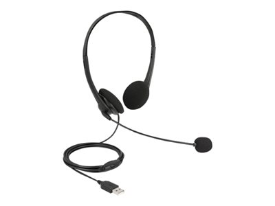 DELOCK, USB Stereo Headset with Volume Control f 27179