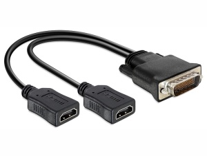 DeLOCK - Video adaptér - HDMI (F) do DMS-59 (M) - 25 cm 65280