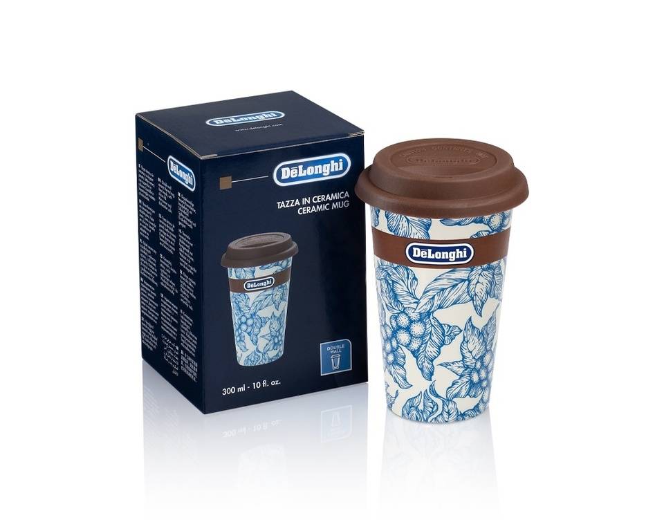 DeLonghi termo hrncek 300ml Blue Flower DLSC064