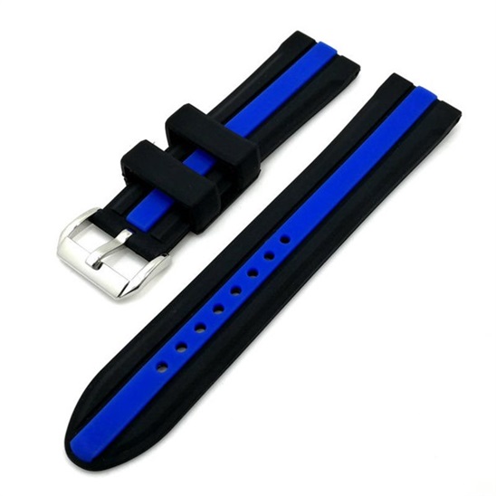 Deveroux Sil. řem JD048 Čer/mod 18 mm 8594179145386