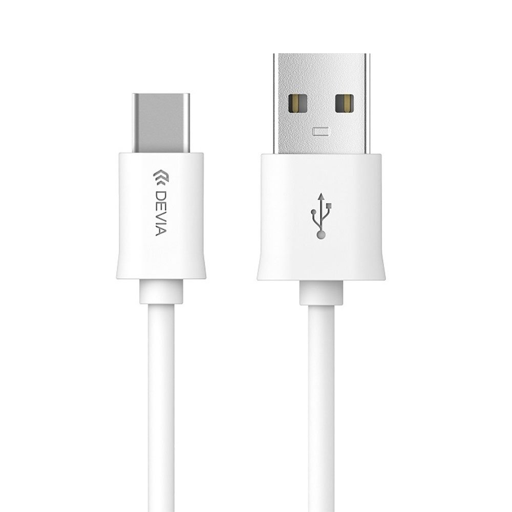 Devia kábel USB-A to USB-C Smart Series Cable 1m - White 6952897993405