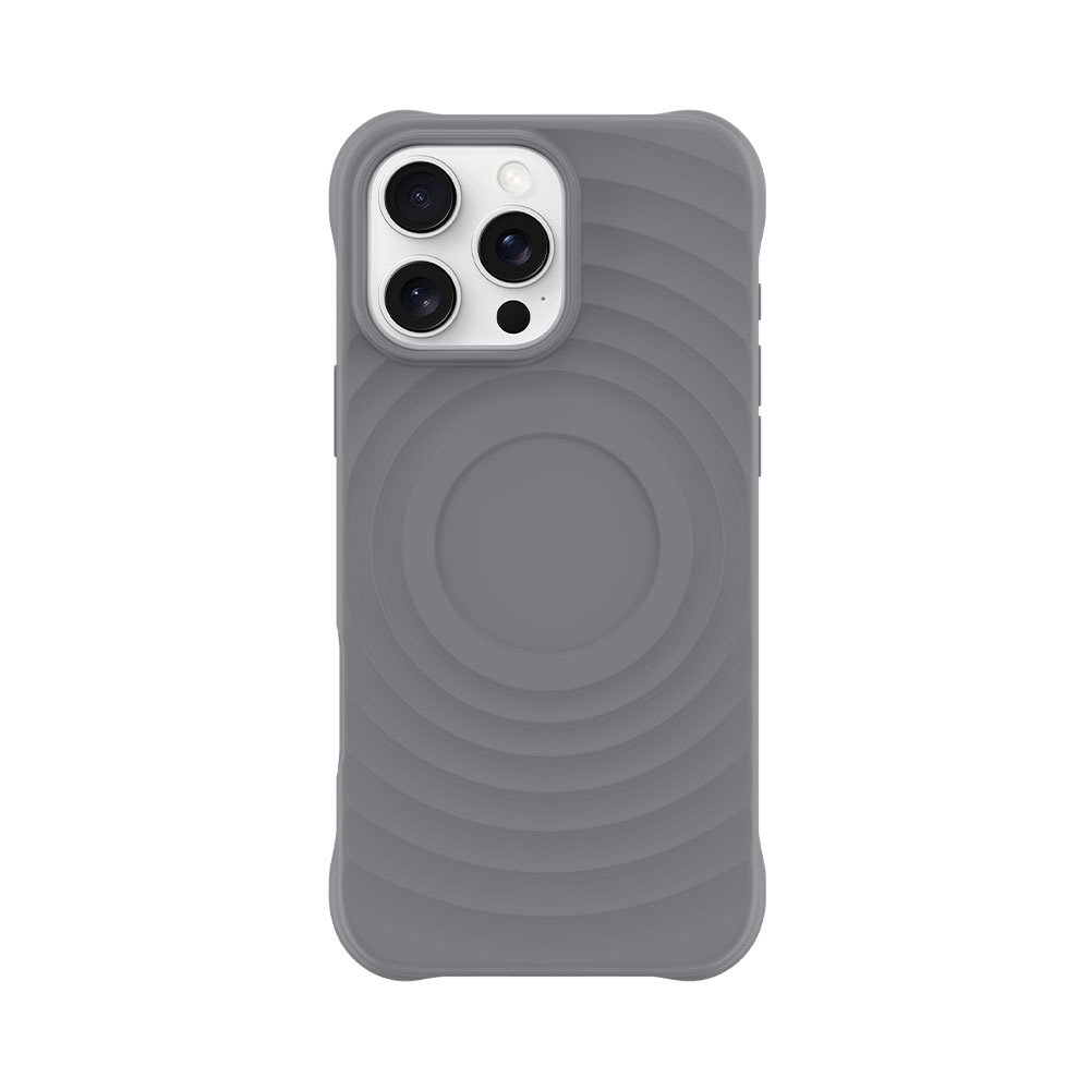 Devia kryt Ripple Magnetic Shockproof TPU Case pre iPhone 16 Pro - Gray 6942297116009