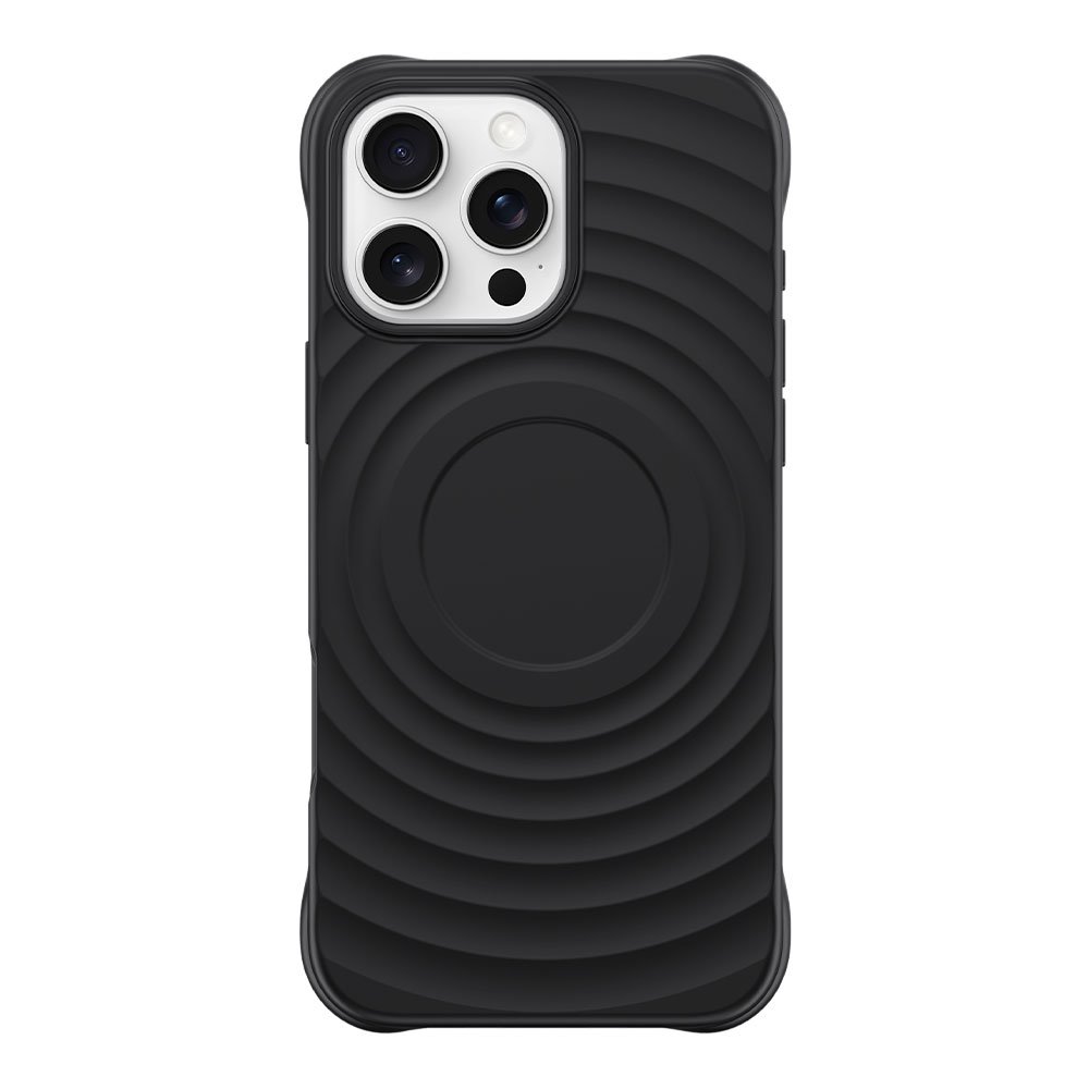 Devia kryt Ripple Magnetic Shockproof TPU Case pre iPhone 16 Pro Max - Black 6942297116061
