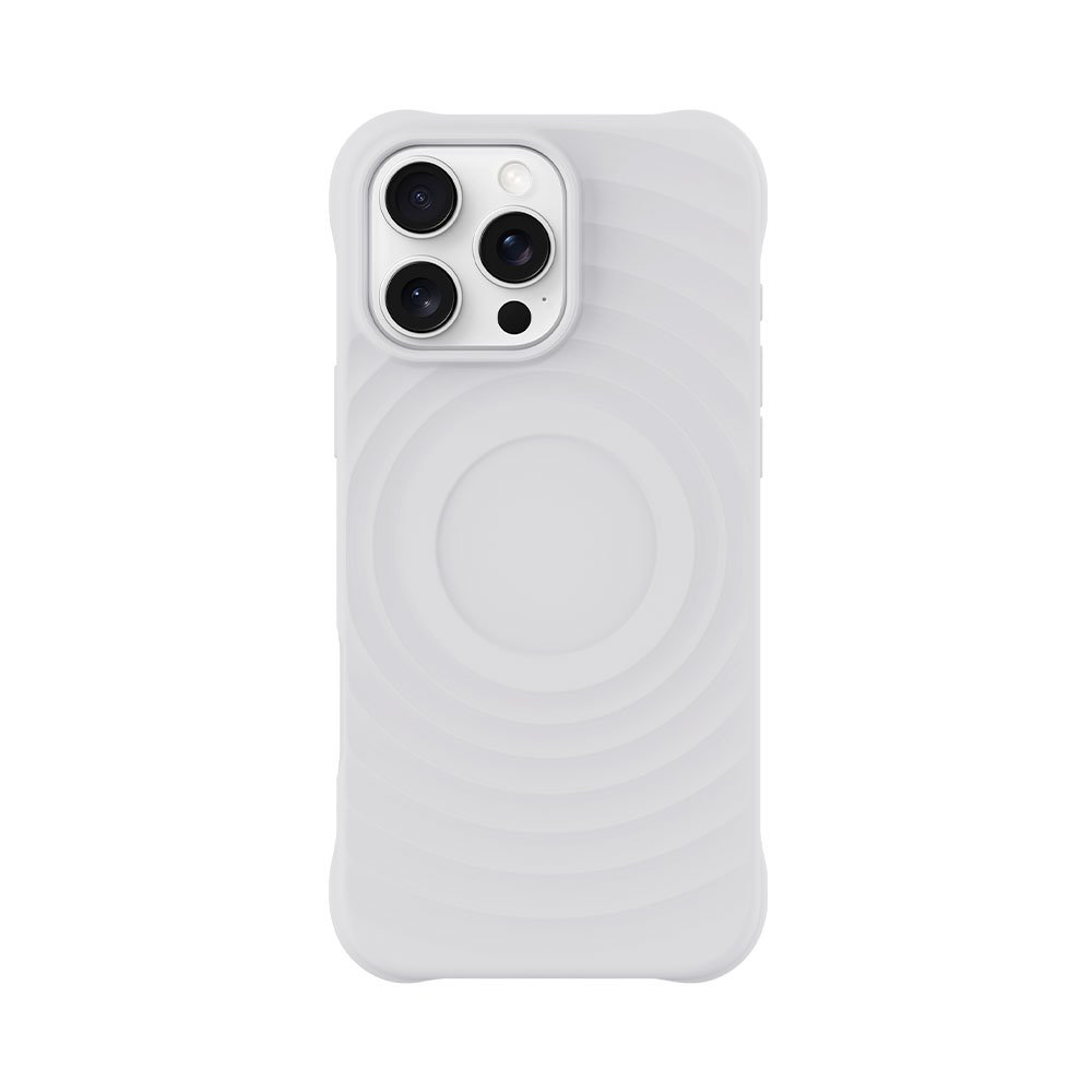 Devia kryt Ripple Magnetic Shockproof TPU Case pre iPhone 16 Pro - White 6942297115996
