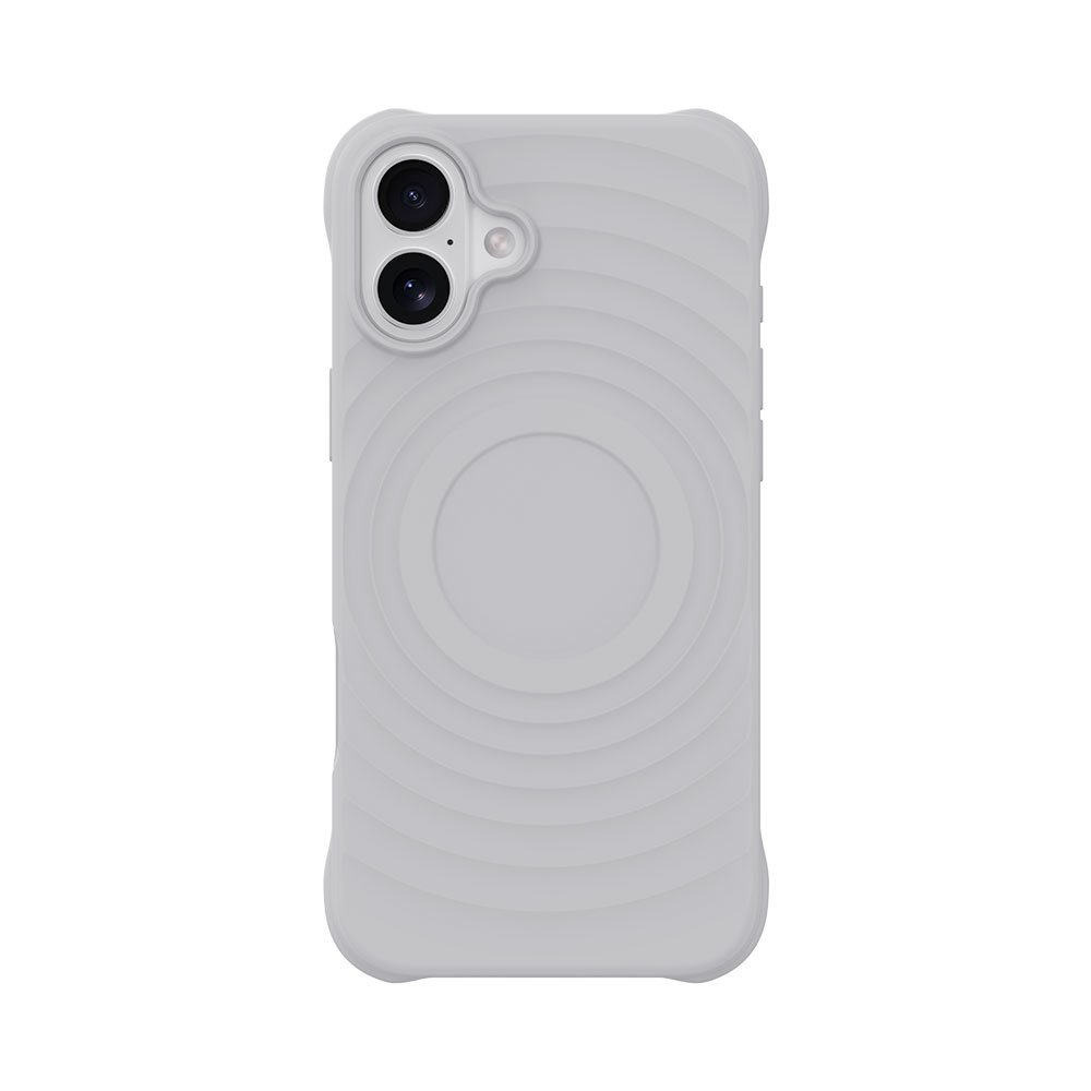 Devia kryt Ripple Magnetic Shockproof TPU Case pre iPhone 16 - White 6942297115958