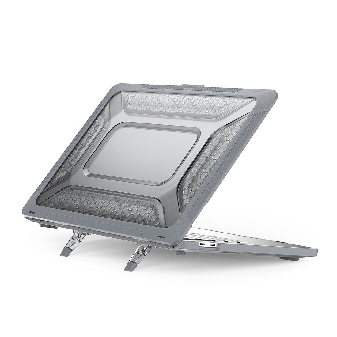 Devia kryt Super Scratch-Proof Hard Jacket pre Macbook Air 13" 2020 - Gray 6938595366581