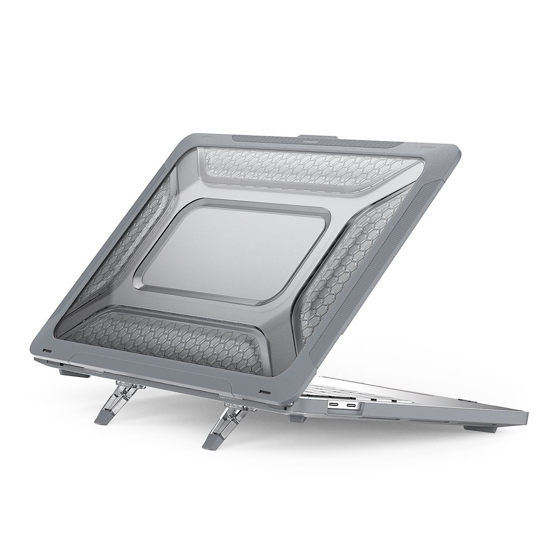 Devia kryt Super Scratch-Proof Hard Jacket pre Macbook Pro 14" 2021 - Gray 6938595366642