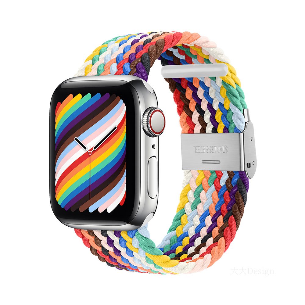 Devia remienok Deluxe Series Sport4 Nylon Braided Adjustable Band 40/41mm - Rainbow 6938595381690