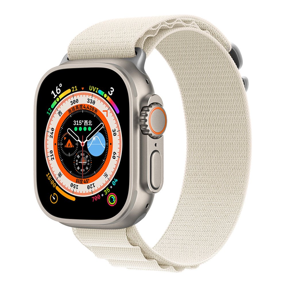 Devia remienok Deluxe Series Sport5 Nylon Braided Adjustable Band 44/45/49mm - White 6938595381843