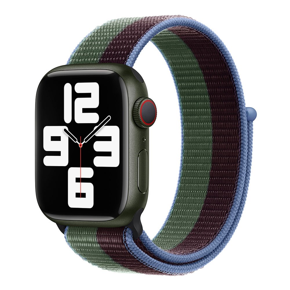 Devia remienok Nylon Braided Two-Tone Loop pre Apple Watch 44/45/49mm - Eucalyptus Green 6938595364723