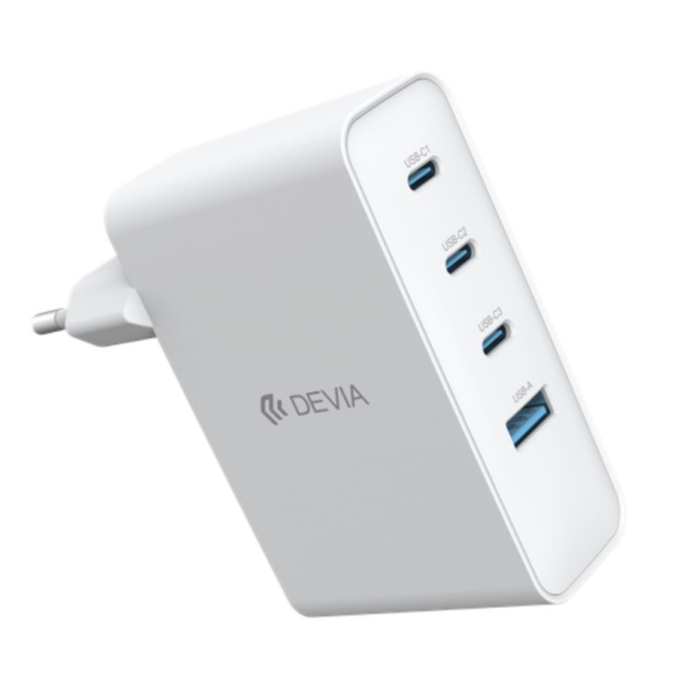 Devia sieťová nabíjačka Extreme Speed GaN PD 3x USB-C/USB-A 100W - White 6942297121430