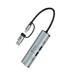 Devia USB-C Hub Pro 5 in 1 EC701 - Deep Gray 6942297129429
