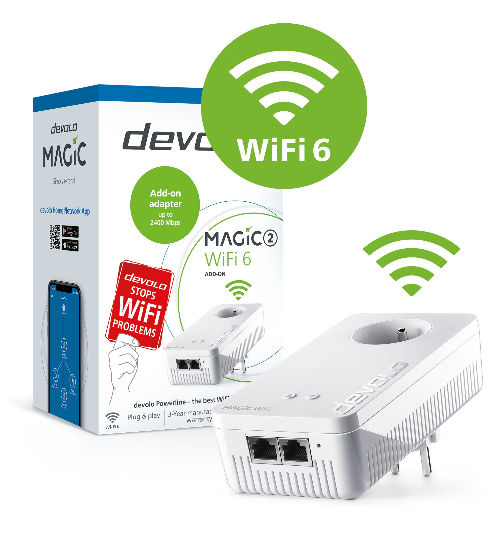 Devolo Magic 2 WiFi 6 Addition rozšiřující modul 2400 Mbps 8812