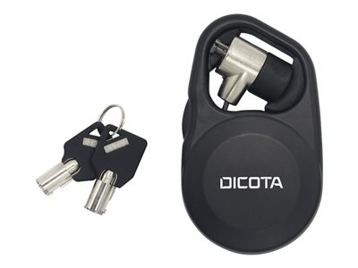 DICOTA Security T-Lock - Bezpečnostní kabelový zámek - černá - 1.3 m D31235